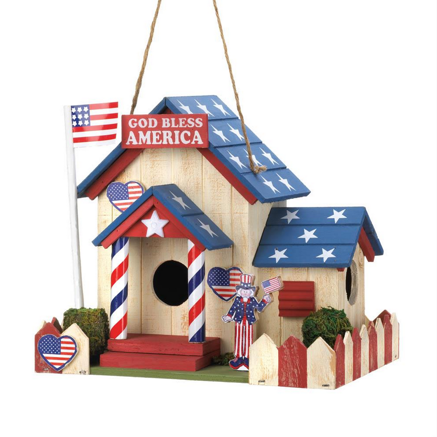 Charming Patriotic Birdhouse